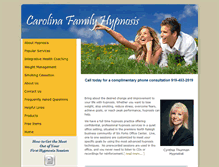 Tablet Screenshot of carolinafamilyhypnosis.com